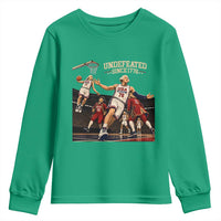 Undefeated Since 1776 George Washington Basketball Youth Sweatshirt Funny USA Dream Team Founding Fathers Slam Dunk Patriotic Sports