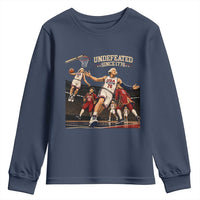 Undefeated Since 1776 George Washington Basketball Youth Sweatshirt Funny USA Dream Team Founding Fathers Slam Dunk Patriotic Sports