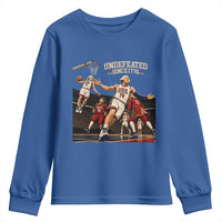 Undefeated Since 1776 George Washington Basketball Youth Sweatshirt Funny USA Dream Team Founding Fathers Slam Dunk Patriotic Sports