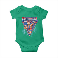 Freedomania 250 George Washington Wrestler Graphic Baby Onesie Funny Muscular President Lightning 1776 to 2026 Semiquincentennial