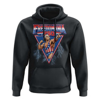 Freedomania 250 George Washington Wrestler Graphic Hoodie Funny Muscular President Lightning 1776 to 2026 Semiquincentennial