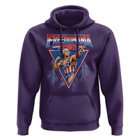 Freedomania 250 George Washington Wrestler Graphic Hoodie Funny Muscular President Lightning 1776 to 2026 Semiquincentennial