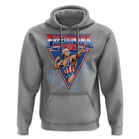Freedomania 250 George Washington Wrestler Graphic Hoodie Funny Muscular President Lightning 1776 to 2026 Semiquincentennial