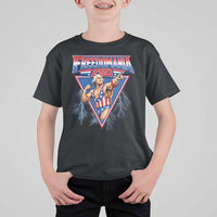 Freedomania 250 George Washington Wrestler Graphic T Shirt For Kid Funny Muscular President Lightning 1776 to 2026 Semiquincentennial