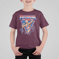 Freedomania 250 George Washington Wrestler Graphic T Shirt For Kid Funny Muscular President Lightning 1776 to 2026 Semiquincentennial