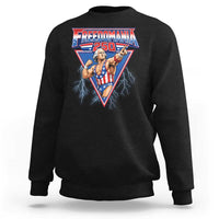 Freedomania 250 George Washington Wrestler Graphic Sweatshirt Funny Muscular President Lightning 1776 to 2026 Semiquincentennial