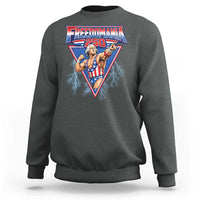Freedomania 250 George Washington Wrestler Graphic Sweatshirt Funny Muscular President Lightning 1776 to 2026 Semiquincentennial