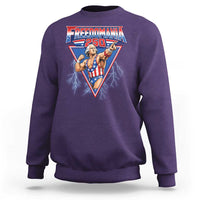 Freedomania 250 George Washington Wrestler Graphic Sweatshirt Funny Muscular President Lightning 1776 to 2026 Semiquincentennial