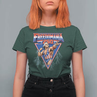 Freedomania 250 George Washington Wrestler Graphic T Shirt For Women Funny Muscular President Lightning 1776 to 2026 Semiquincentennial