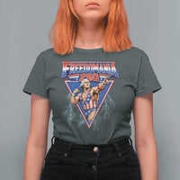 Freedomania 250 George Washington Wrestler Graphic T Shirt For Women Funny Muscular President Lightning 1776 to 2026 Semiquincentennial