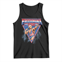 Freedomania 250 George Washington Wrestler Graphic Tank Top Funny Muscular President Lightning 1776 to 2026 Semiquincentennial