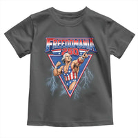 Freedomania 250 George Washington Wrestler Graphic Toddler T Shirt Funny Muscular President Lightning 1776 to 2026 Semiquincentennial