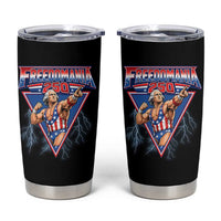 Freedomania 250 George Washington Wrestler Graphic Tumbler Cup Funny Muscular President Lightning 1776 to 2026 Semiquincentennial