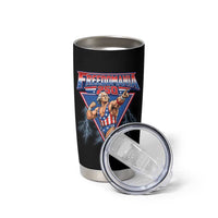 Freedomania 250 George Washington Wrestler Graphic Tumbler Cup Funny Muscular President Lightning 1776 to 2026 Semiquincentennial