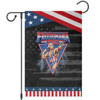 Freedomania 250 George Washington Wrestler Graphic Patriotic Garden Flag Funny Muscular President Lightning 1776 to 2026 Semiquincentennial