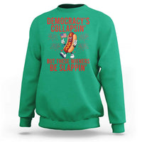 Funny Patriotic Hotdog Cartoon 4th of July Fireworks Sweatshirt Democracys Collapsin But These Wieners Be Slappin