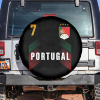 Portugal Soccer Fans Graphic Jersey Style Spare Tire Cover Proud Portuguese Football Lover