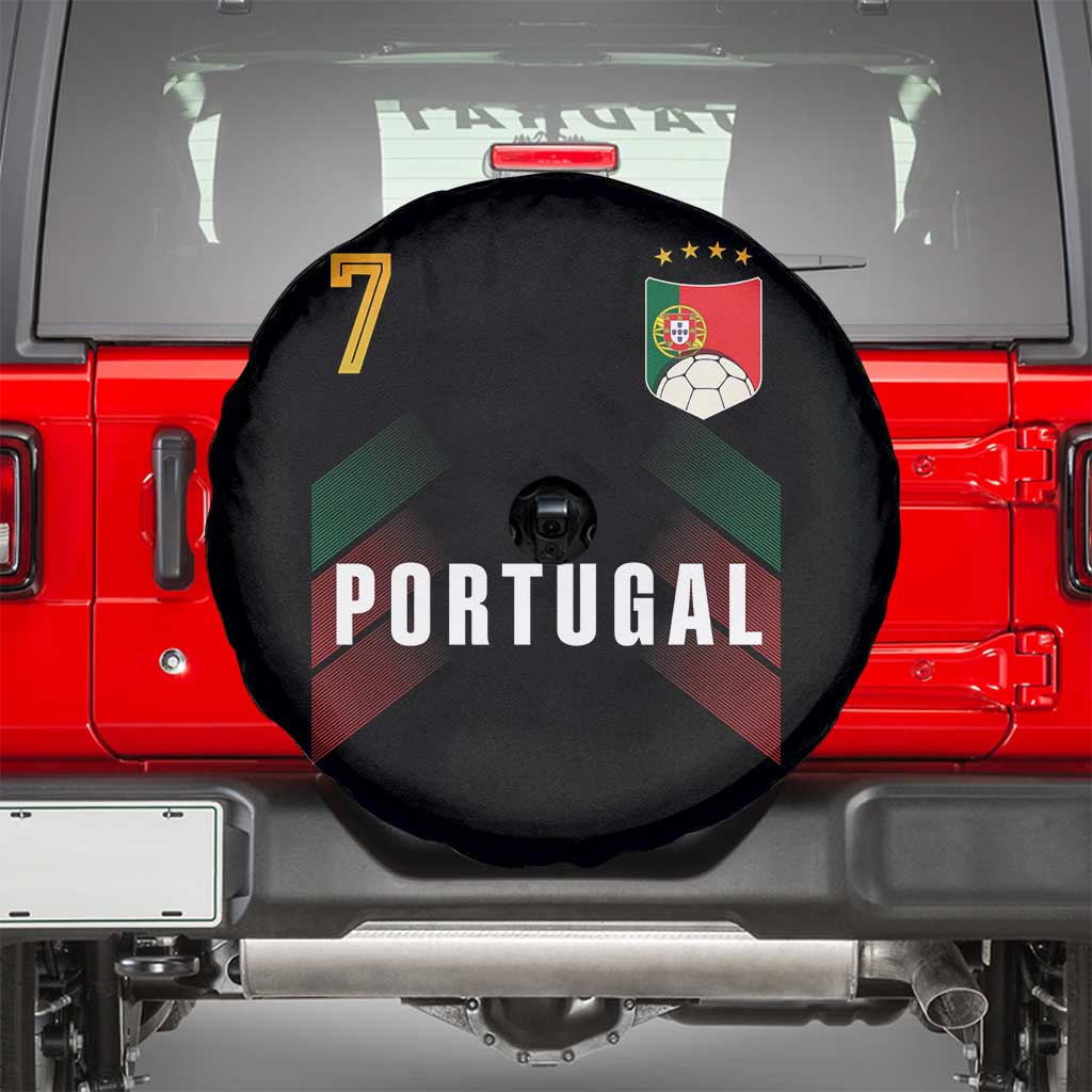 Portugal Soccer Fans Graphic Jersey Style Spare Tire Cover Proud Portuguese Football Lover