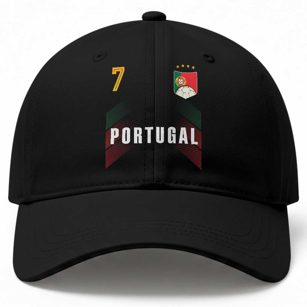 Portugal Soccer Fans Graphic Jersey Style Baseball Cap Proud Portuguese Football Lover