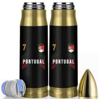 Portugal Soccer Fans Graphic Jersey Style Bullet Tumbler Proud Portuguese Football Lover