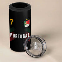 Portugal Soccer Fans Graphic Jersey Style 4 in 1 Can Cooler Tumbler Proud Portuguese Football Lover