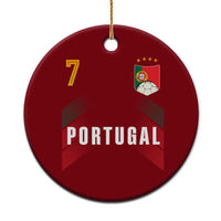 Portugal Soccer Fans Graphic Jersey Style Ceramic Ornament Proud Portuguese Football Lover