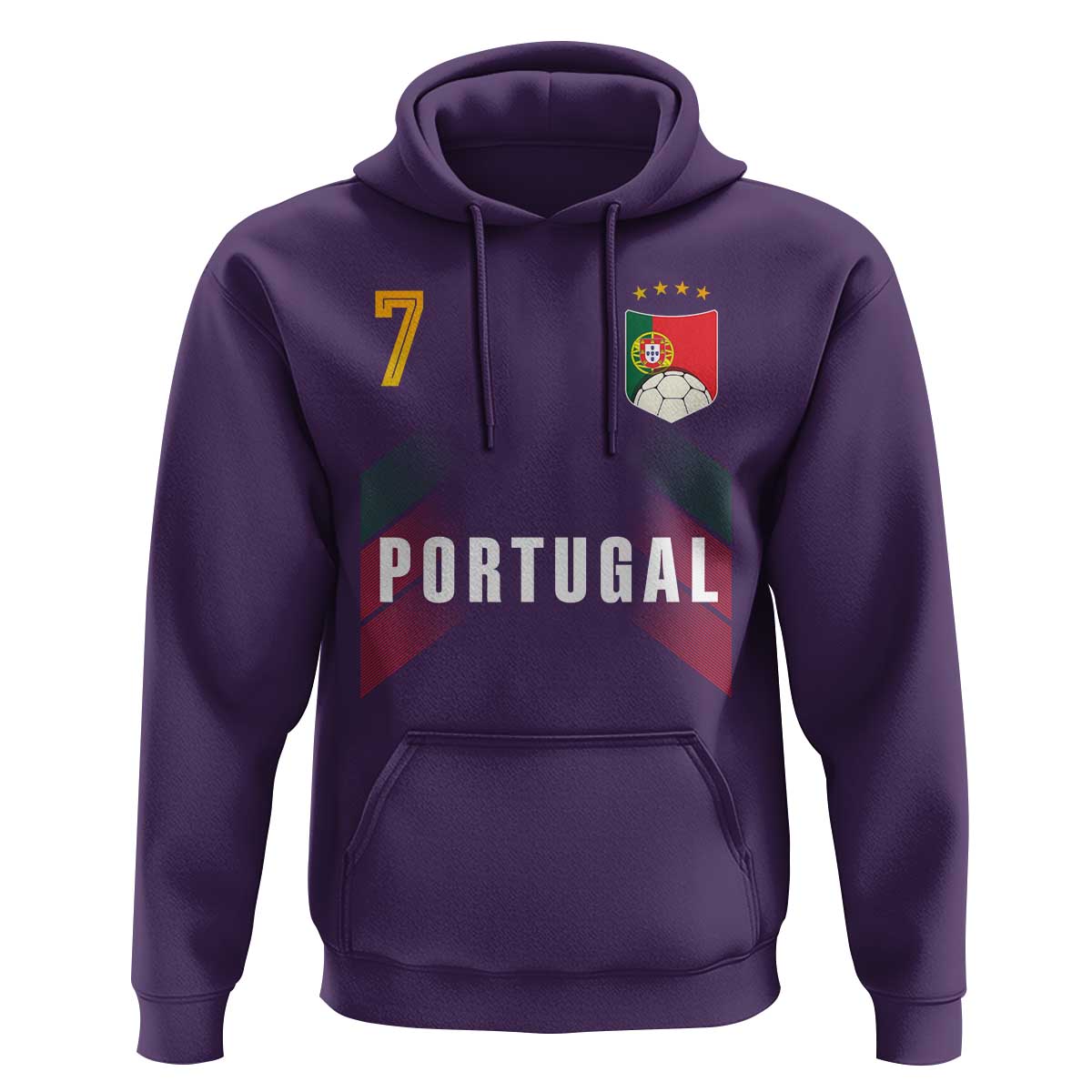Portugal Soccer Fans Graphic Jersey Style Hoodie Proud Portuguese Football Lover