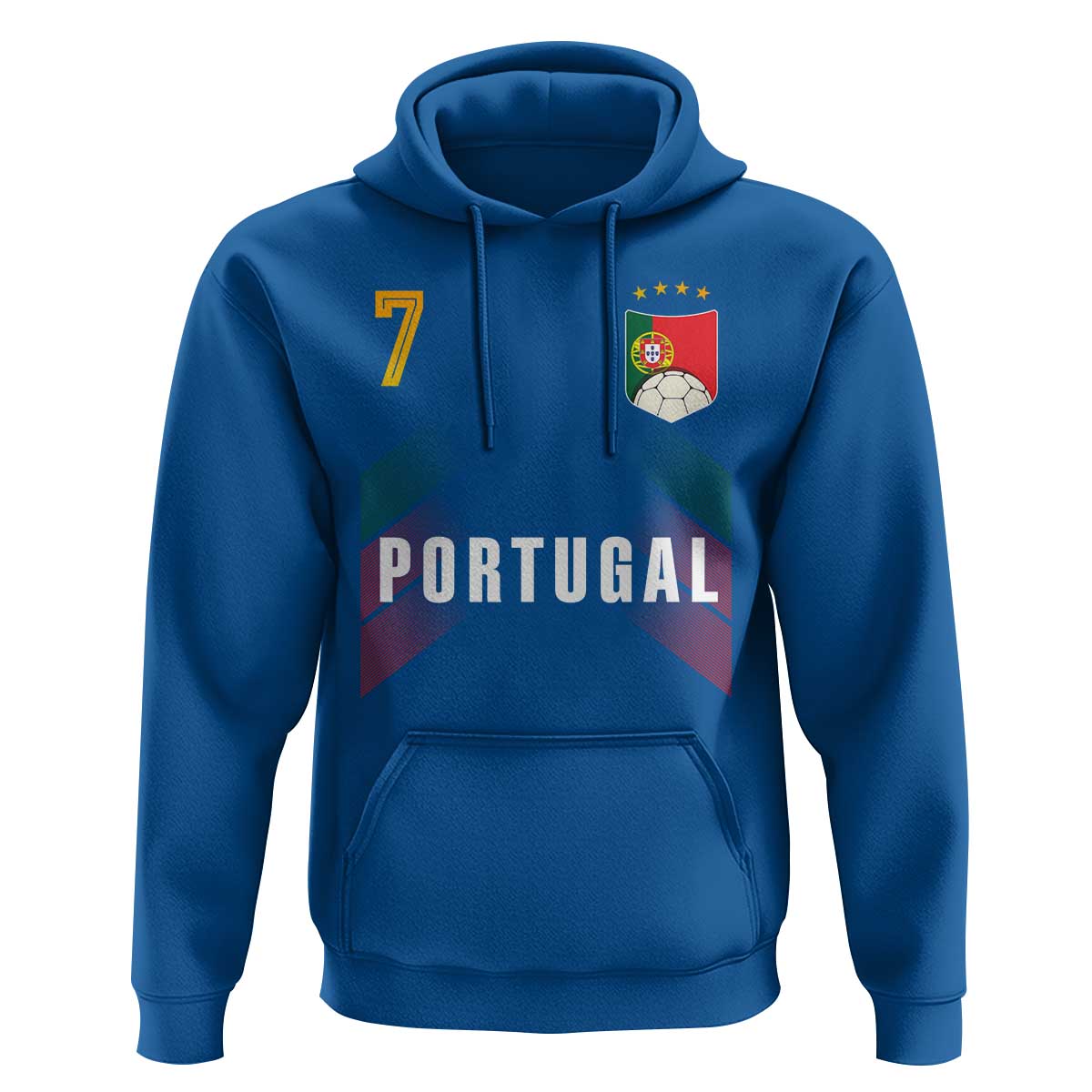 Portugal Soccer Fans Graphic Jersey Style Hoodie Proud Portuguese Football Lover