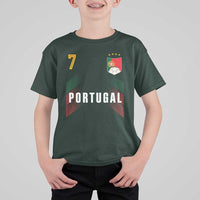 Portugal Soccer Fans Graphic Jersey Style T Shirt For Kid Proud Portuguese Football Lover