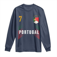Portugal Soccer Fans Graphic Jersey Style Long Sleeve Shirt Proud Portuguese Football Lover