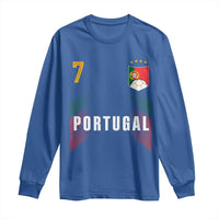 Portugal Soccer Fans Graphic Jersey Style Long Sleeve Shirt Proud Portuguese Football Lover