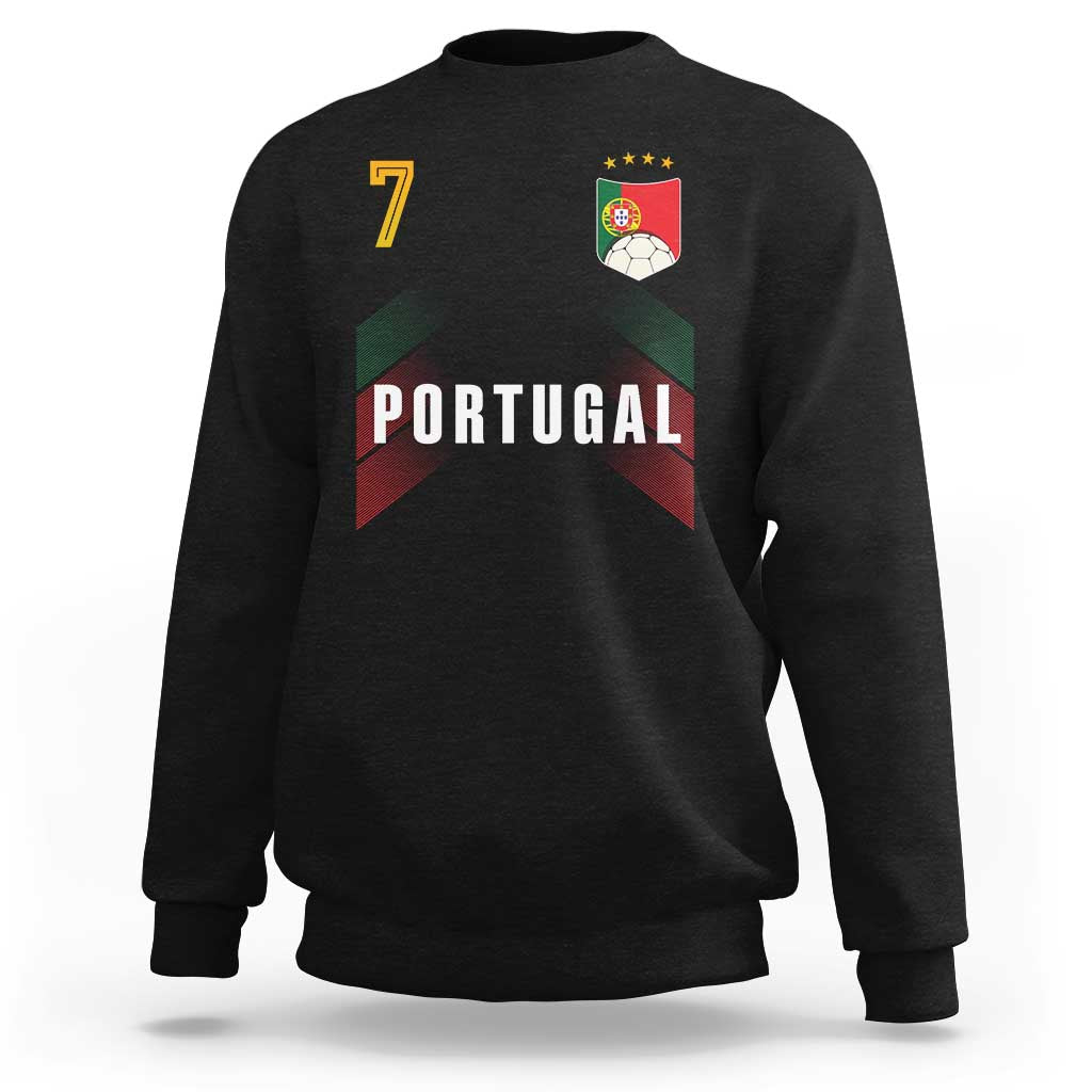 Portugal Soccer Fans Graphic Jersey Style Sweatshirt Proud Portuguese Football Lover