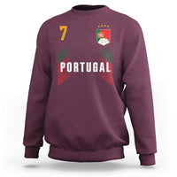 Portugal Soccer Fans Graphic Jersey Style Sweatshirt Proud Portuguese Football Lover