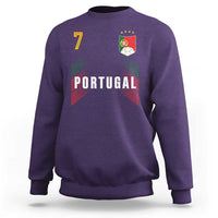 Portugal Soccer Fans Graphic Jersey Style Sweatshirt Proud Portuguese Football Lover