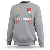 Portugal Soccer Fans Graphic Jersey Style Sweatshirt Proud Portuguese Football Lover