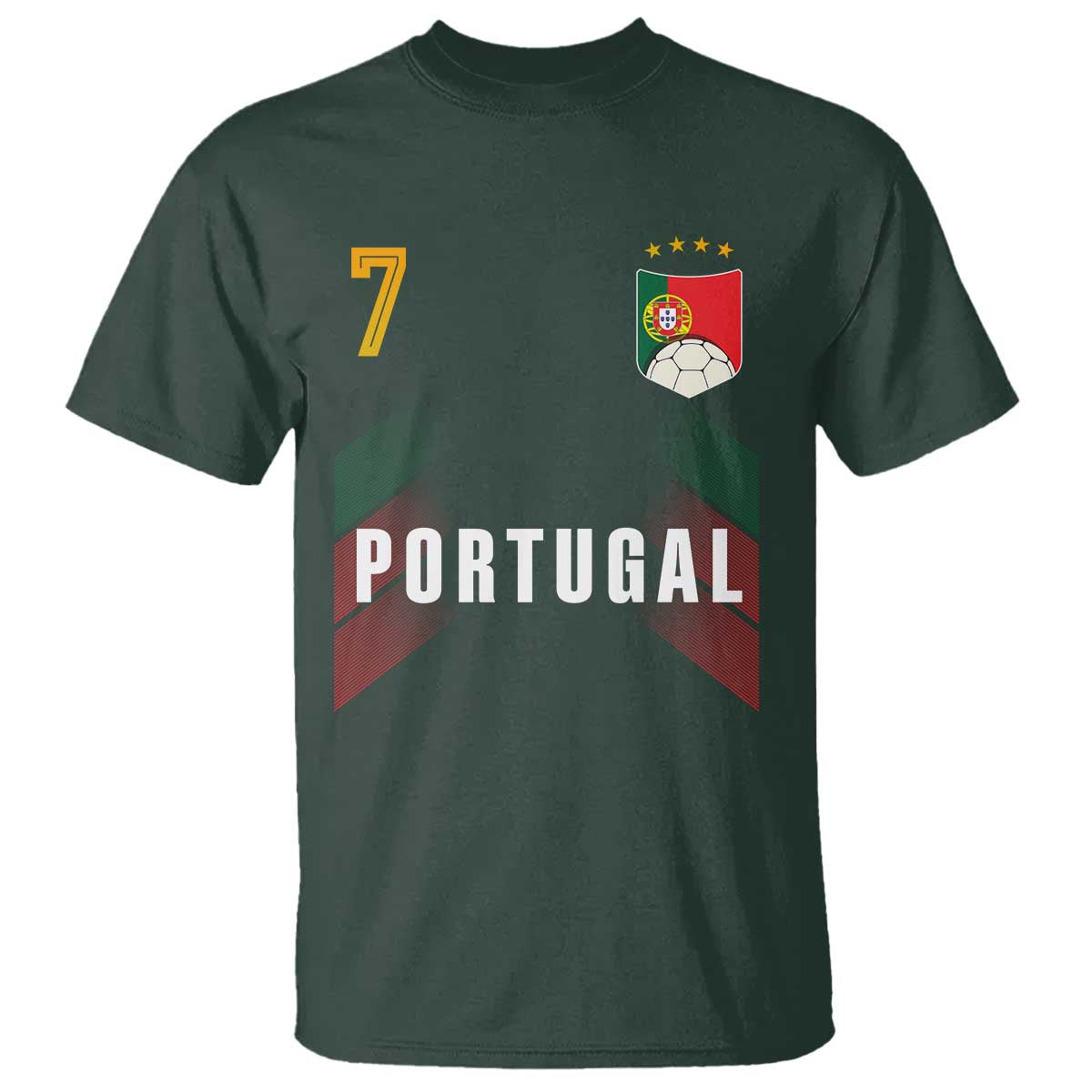 Portugal Soccer Fans Graphic Jersey Style T Shirt Proud Portuguese Football Lover