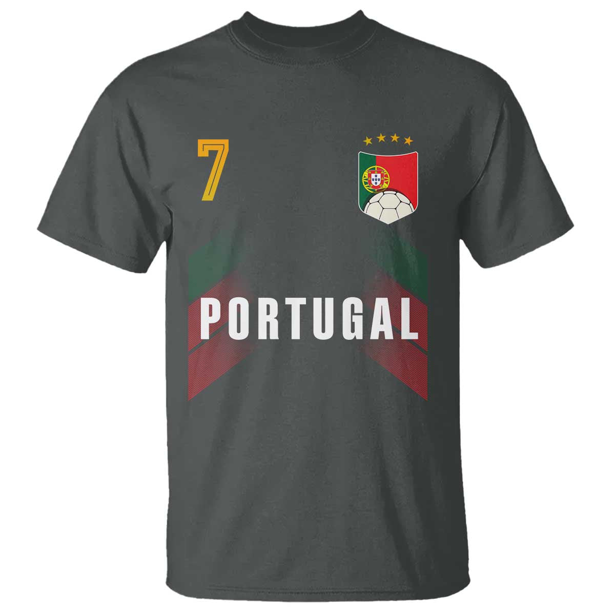 Portugal Soccer Fans Graphic Jersey Style T Shirt Proud Portuguese Football Lover