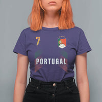 Portugal Soccer Fans Graphic Jersey Style T Shirt For Women Proud Portuguese Football Lover