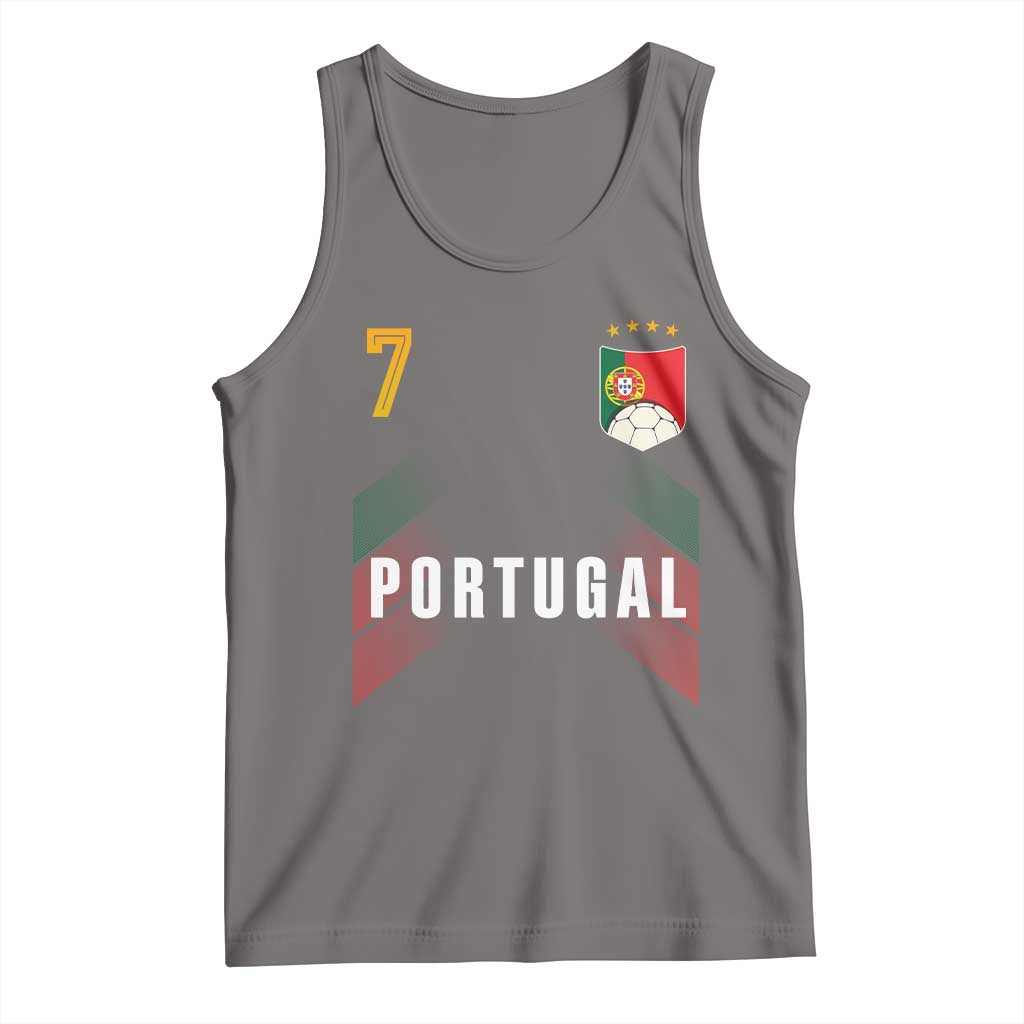 Portugal Soccer Fans Graphic Jersey Style Tank Top Proud Portuguese Football Lover