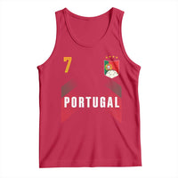 Portugal Soccer Fans Graphic Jersey Style Tank Top Proud Portuguese Football Lover