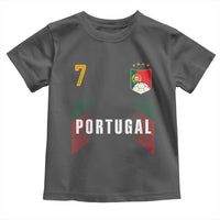Portugal Soccer Fans Graphic Jersey Style Toddler T Shirt Proud Portuguese Football Lover