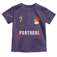 Portugal Soccer Fans Graphic Jersey Style Toddler T Shirt Proud Portuguese Football Lover