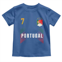Portugal Soccer Fans Graphic Jersey Style Toddler T Shirt Proud Portuguese Football Lover