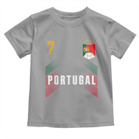 Portugal Soccer Fans Graphic Jersey Style Toddler T Shirt Proud Portuguese Football Lover