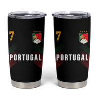 Portugal Soccer Fans Graphic Jersey Style Tumbler Cup Proud Portuguese Football Lover