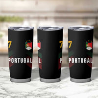 Portugal Soccer Fans Graphic Jersey Style Tumbler Cup Proud Portuguese Football Lover