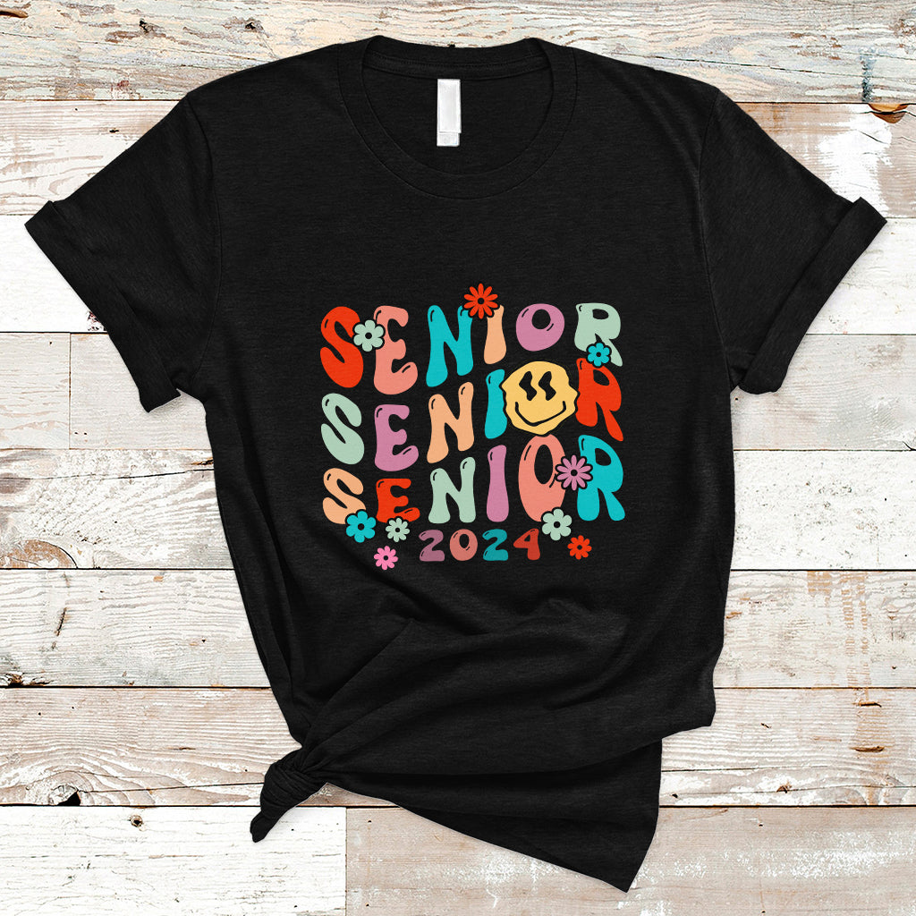 T Shirt Senior 2024 Class of 2024 Graduation High School - Wonder Print Shop