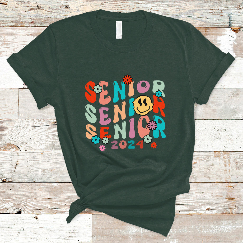 T Shirt Senior 2024 Class of 2024 Graduation High School - Wonder Print Shop