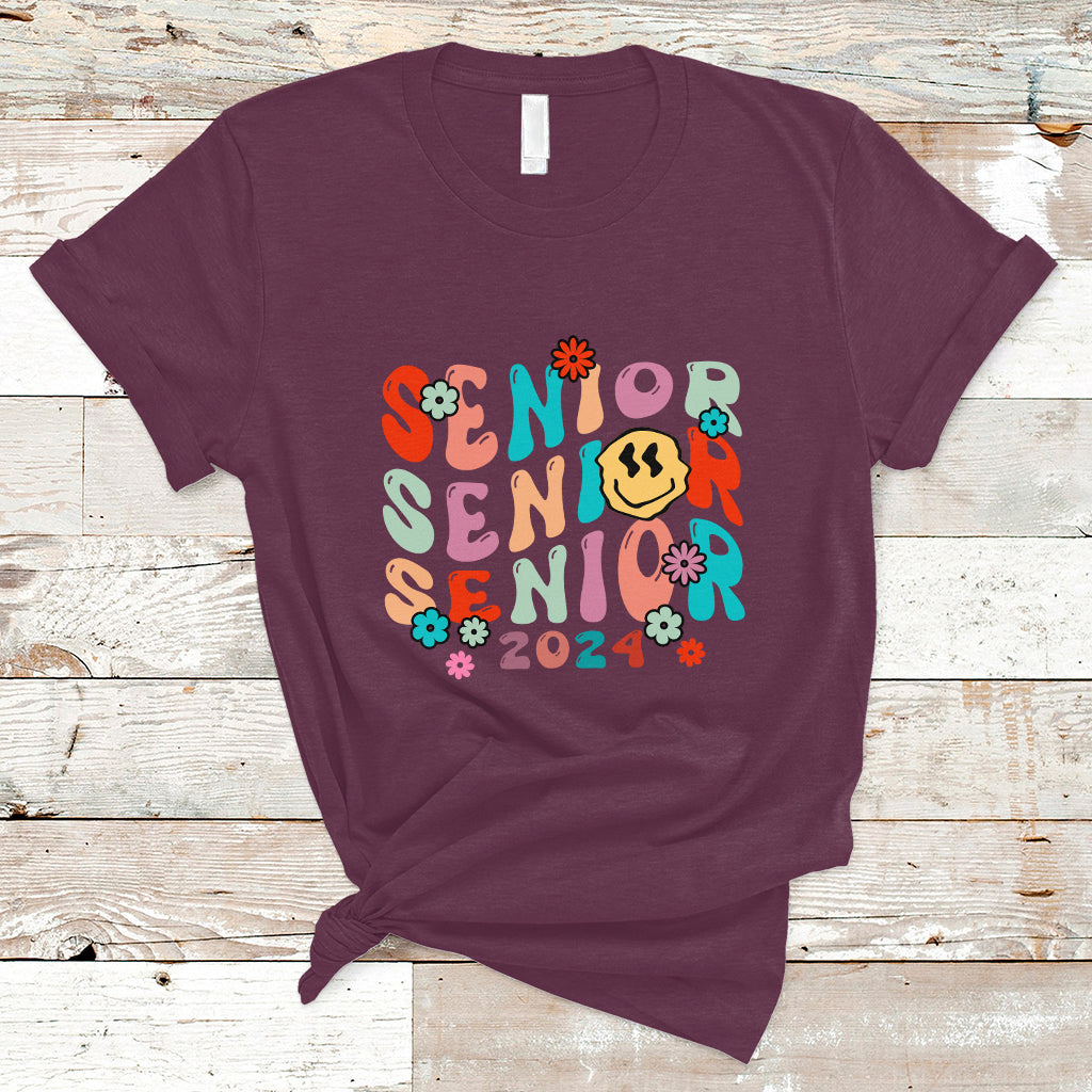 T Shirt Senior 2024 Class of 2024 Graduation High School - Wonder Print Shop