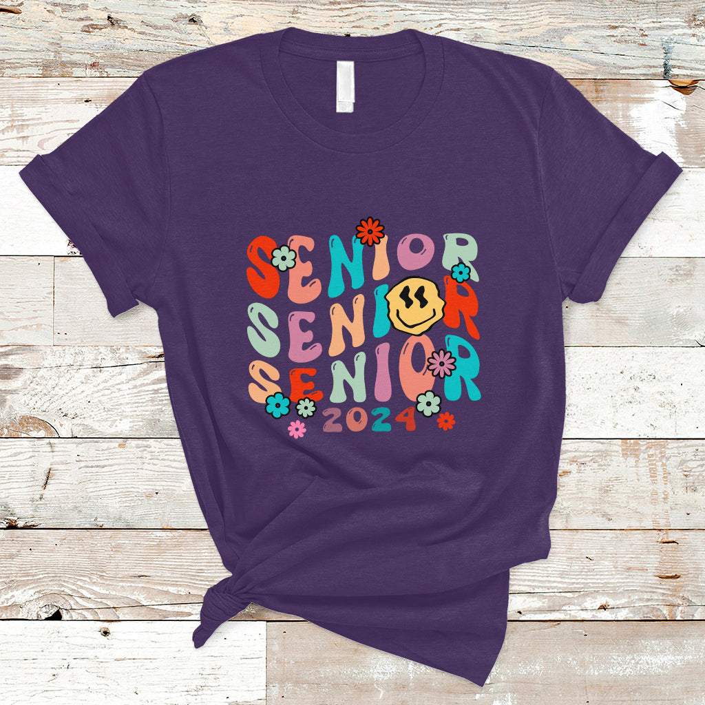T Shirt Senior 2024 Class of 2024 Graduation High School - Wonder Print Shop